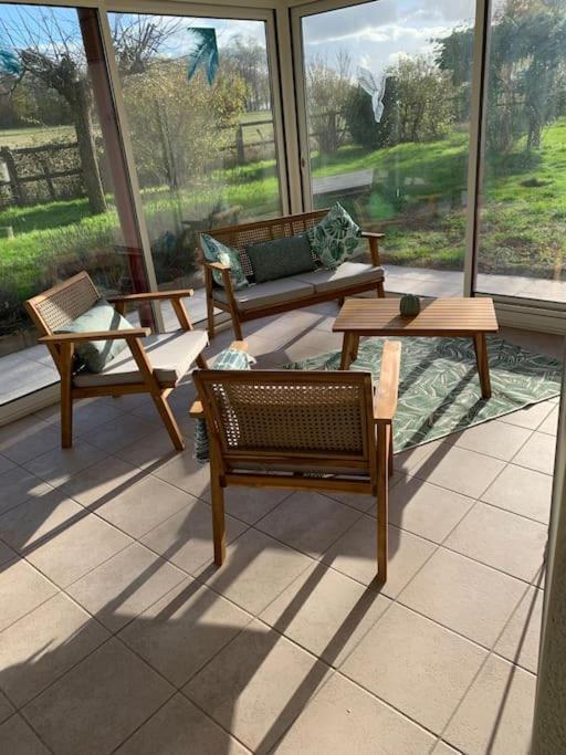Gite 3 Etoiles Les Gourlines Avec Balneo, Veranda, Piscine Et Garage Avermes Εξωτερικό φωτογραφία