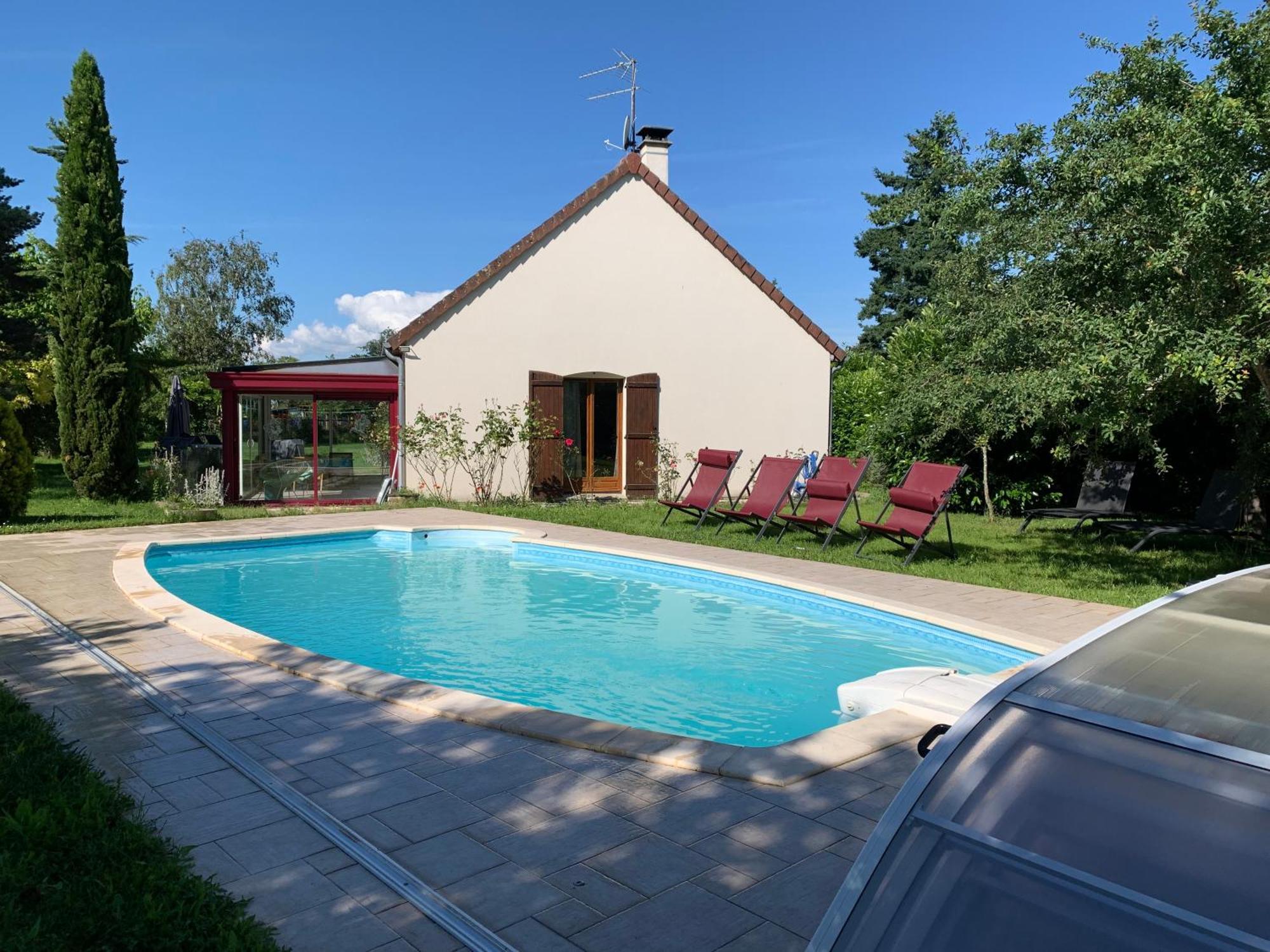 Gite 3 Etoiles Les Gourlines Avec Balneo, Veranda, Piscine Et Garage Avermes Εξωτερικό φωτογραφία