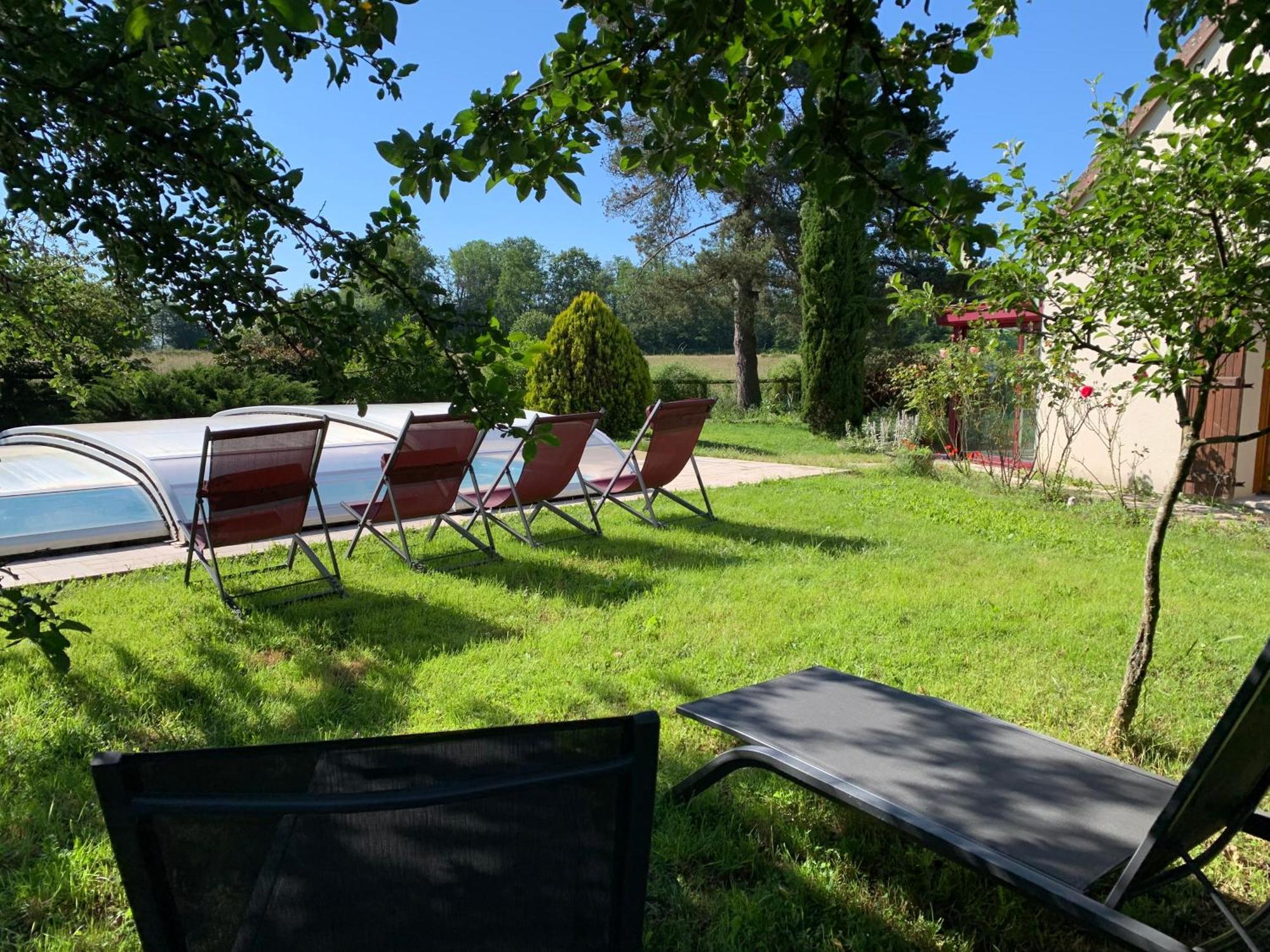 Gite 3 Etoiles Les Gourlines Avec Balneo, Veranda, Piscine Et Garage Avermes Εξωτερικό φωτογραφία